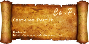 Cserepes Patrik névjegykártya